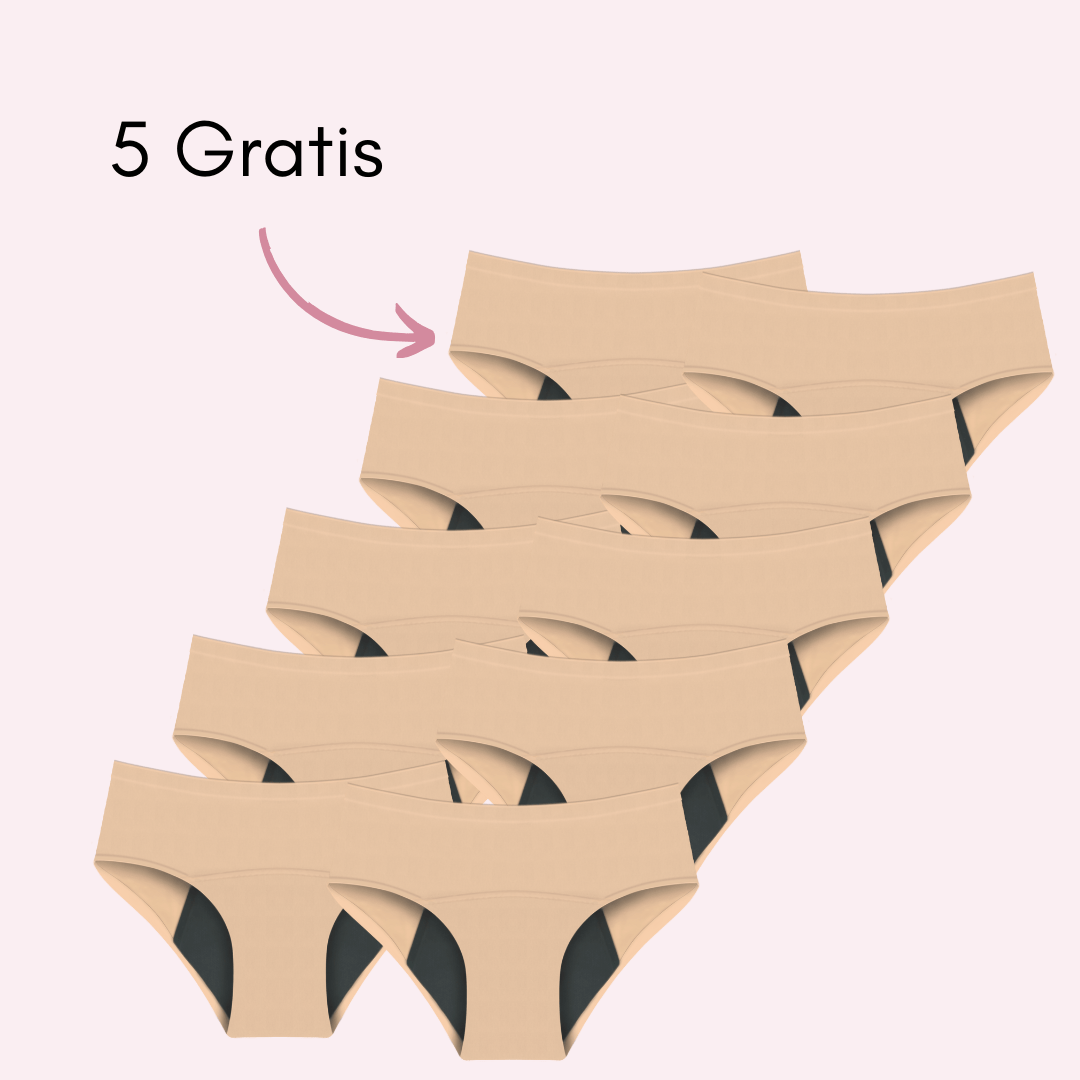 Braga Menstrual Eva sin costuras (Cintura Alta)