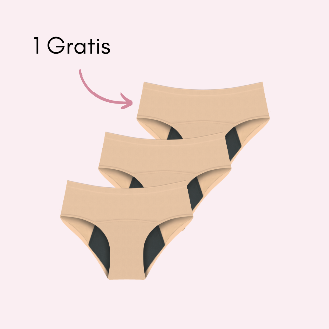 Braga Menstrual Eva sin costuras (Cintura Alta)