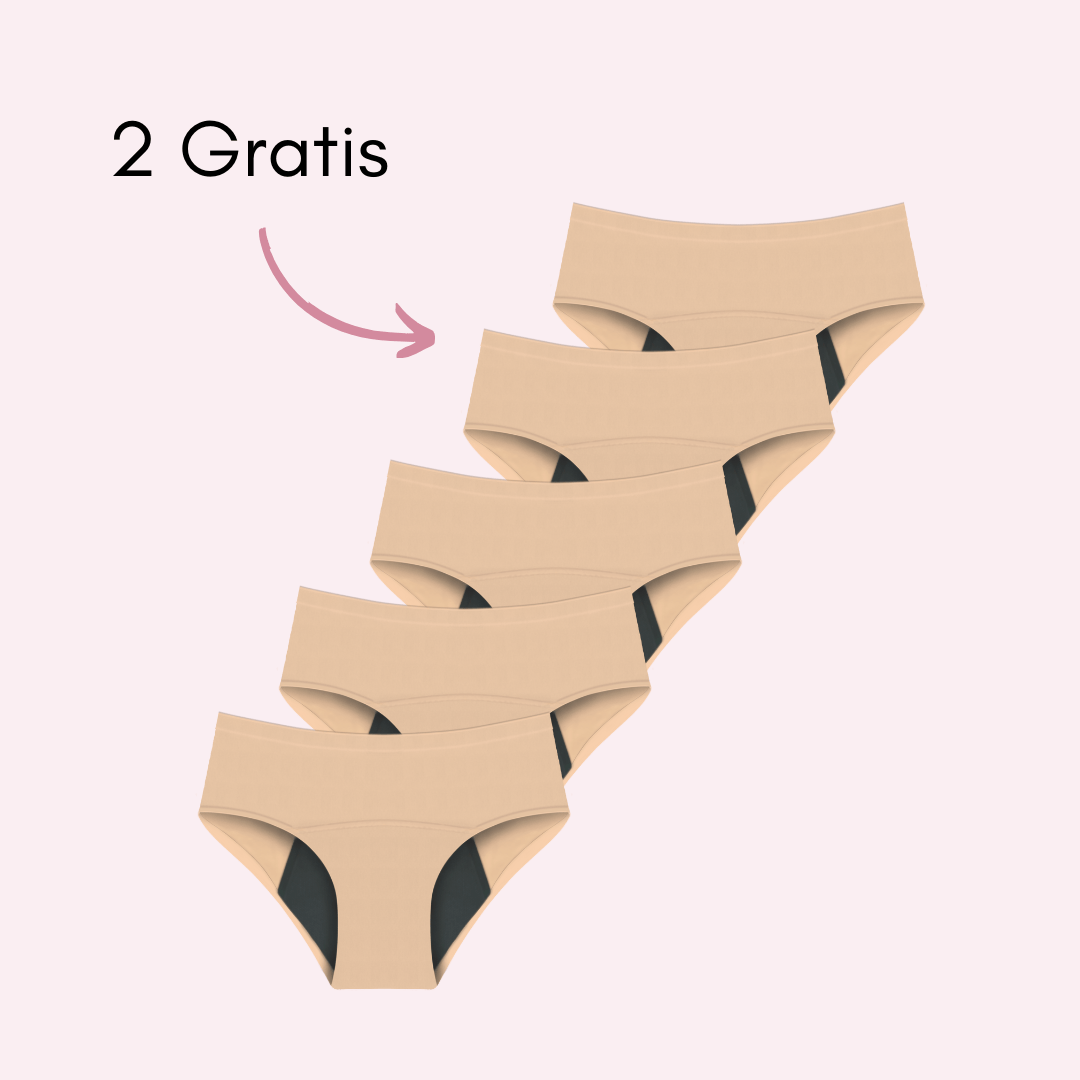 Braga Menstrual Eva sin costuras (Cintura Alta)