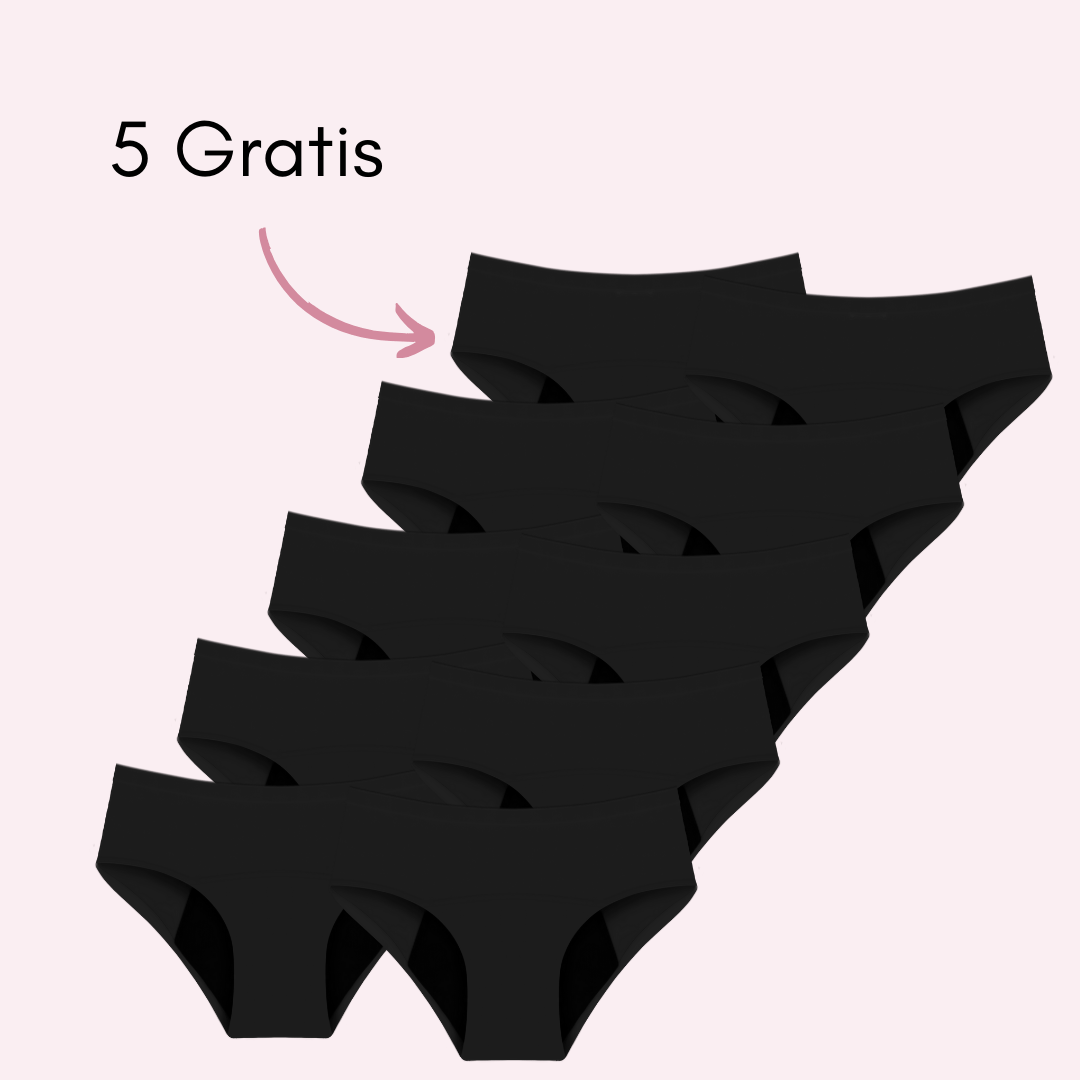 Braga Menstrual Eva sin costuras (Cintura Alta)