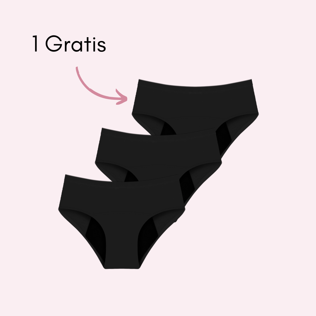 Braga Menstrual Eva sin costuras (Cintura Alta)