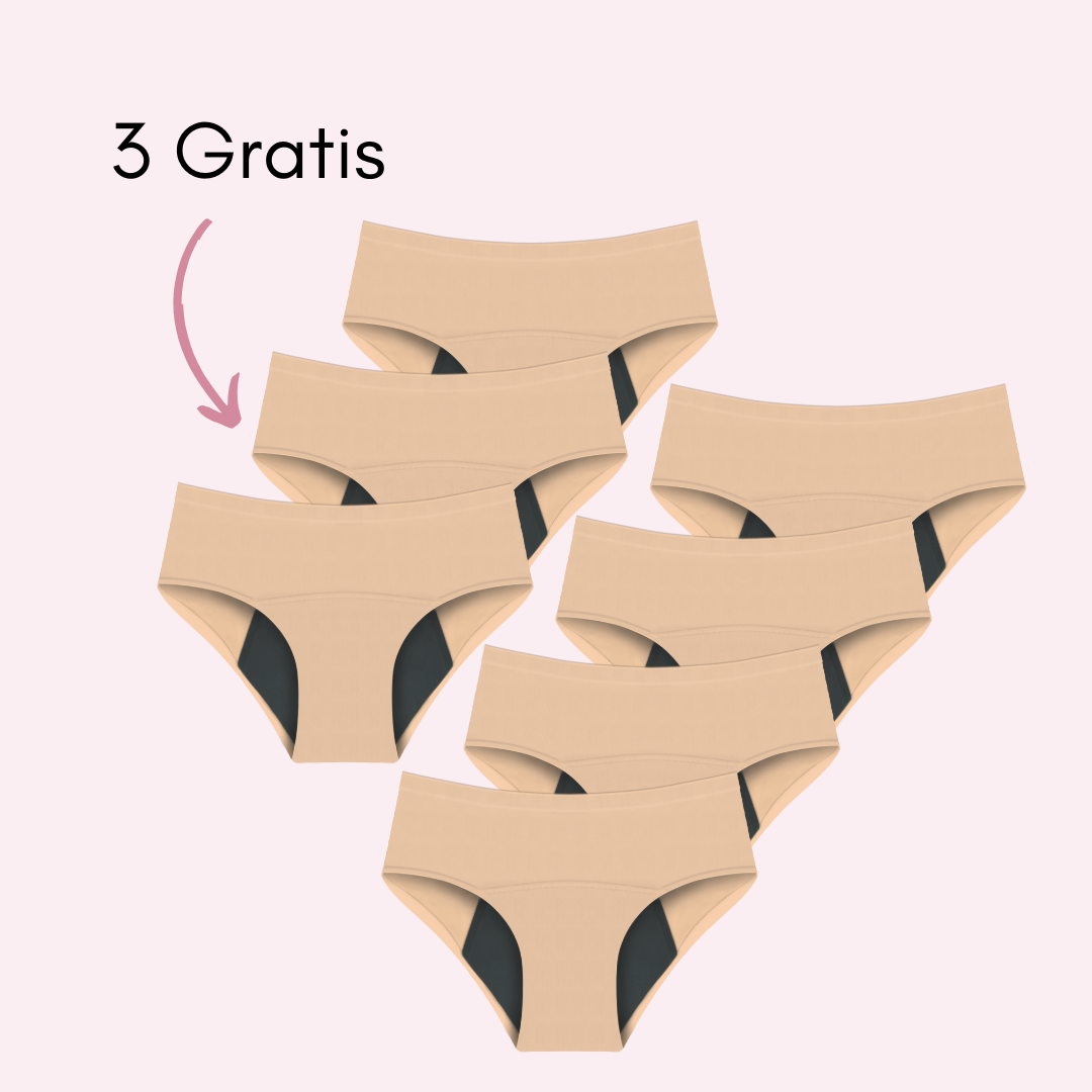Braga Menstrual Eva sin costuras (Cintura Alta)