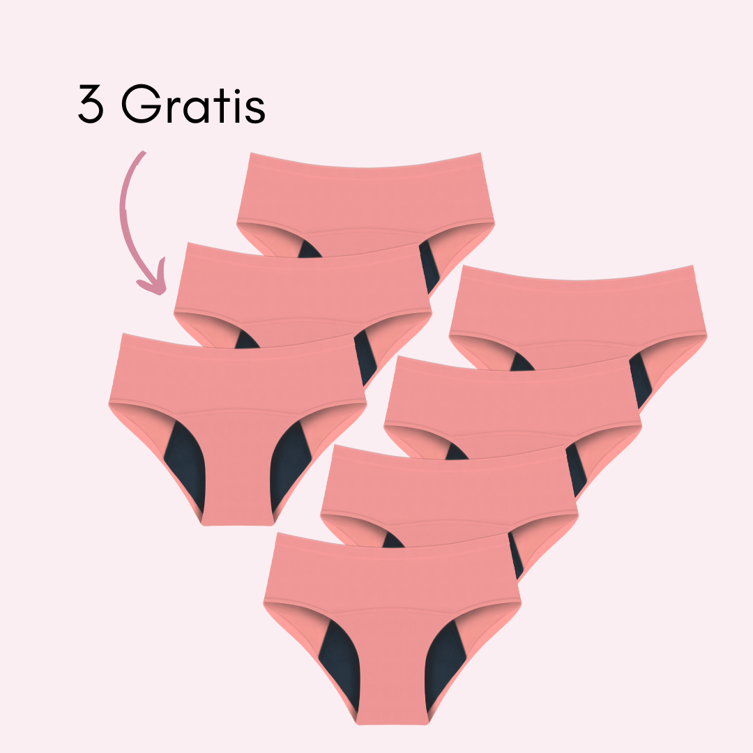 Braga Menstrual Eva sin costuras (Cintura Alta)