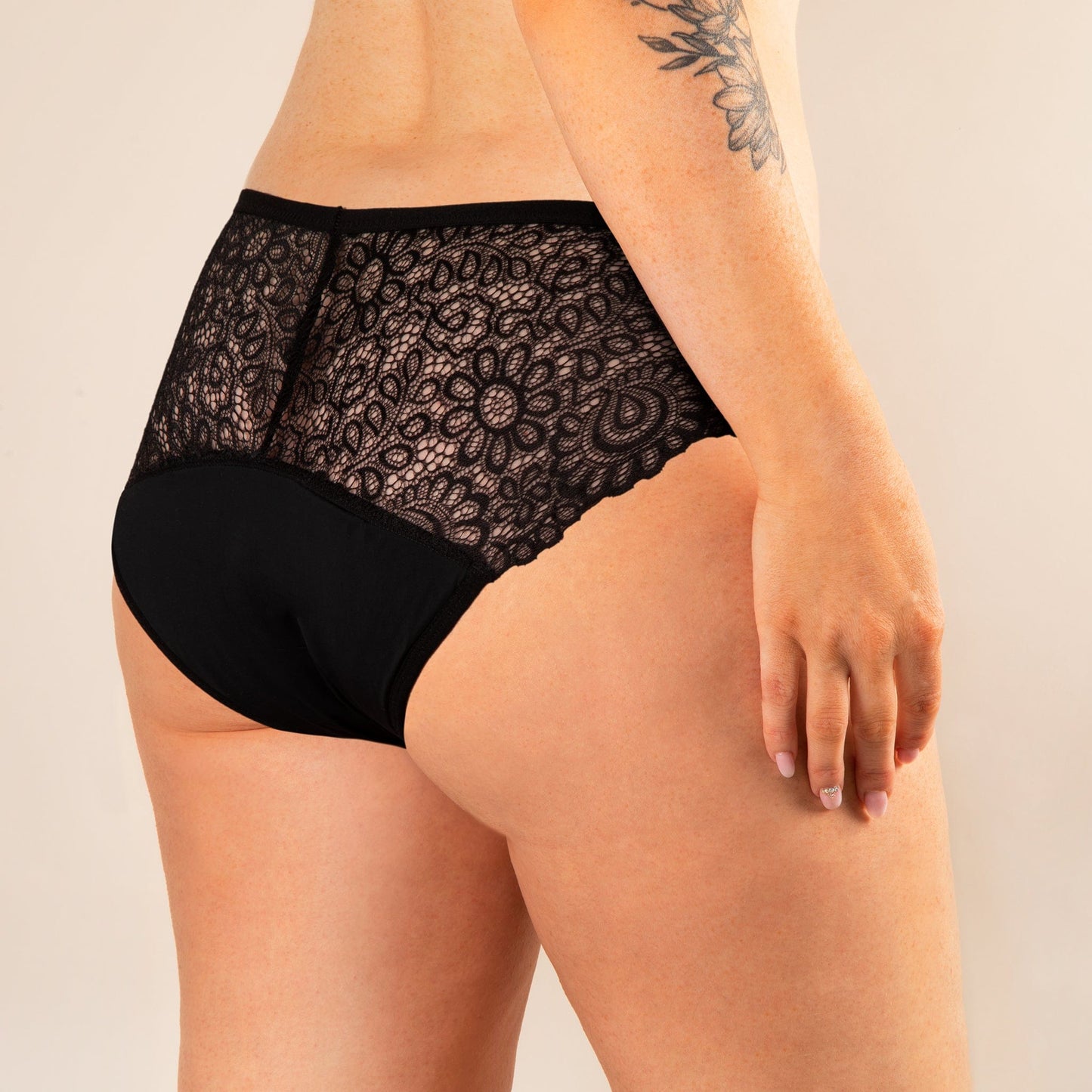 Braga menstrual Luna por detrás