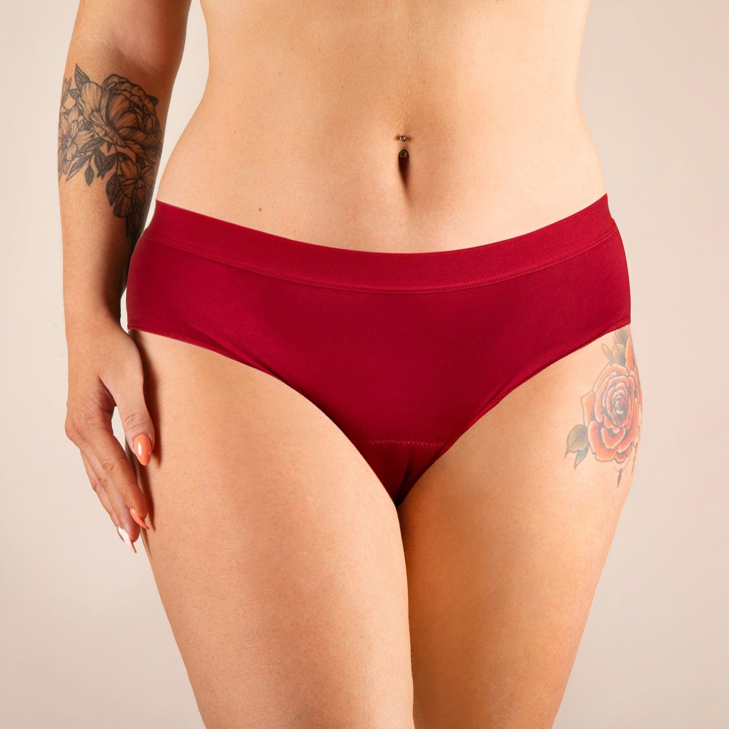 culotte menstruelle léa rouge face