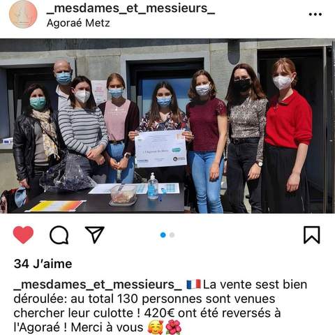 Solidaridad con los estudiantes de Metz, para luchar contra la pobreza menstrual.